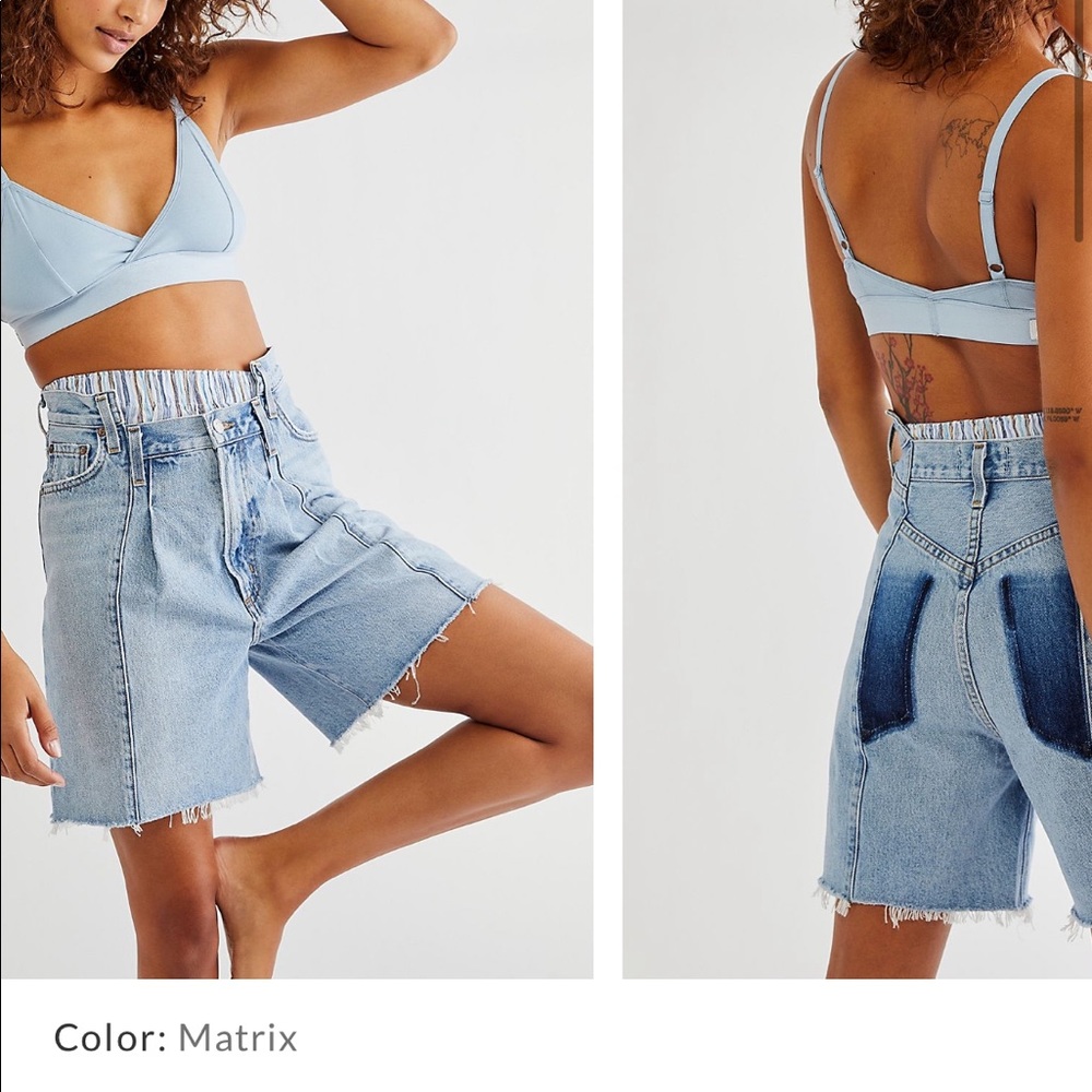 Agolde Pieced Jean Shorts